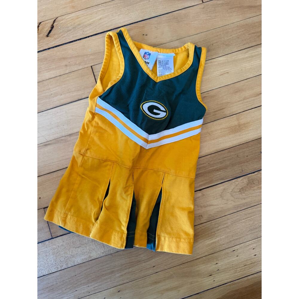 NFL‎ Team Apparel Green Bay Packers green and yellow infant dress